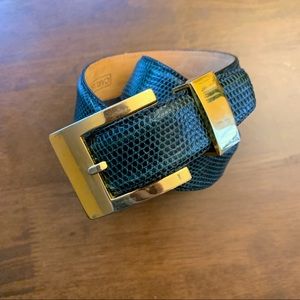 Vintage genuine lizard belt carlisle